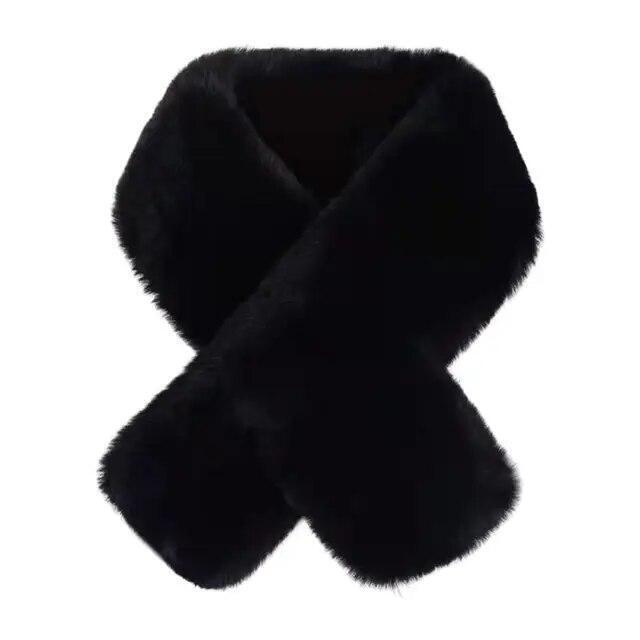 Double Sides Real Rex Rabbit Fur Scarf Neck Collar Scarves Neckerchief Stole