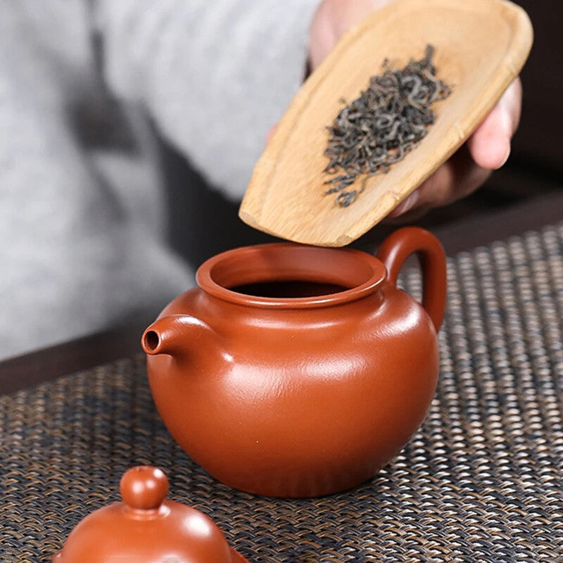 300ML Yixing Teapot Chinese Filter Ceramic Teapot Spherical Tea Ceremony