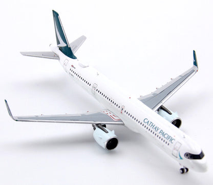 1:400 HYJLwings CATHAY PACIFIC Airbus A321neo Passenger Airplane Diecast Model