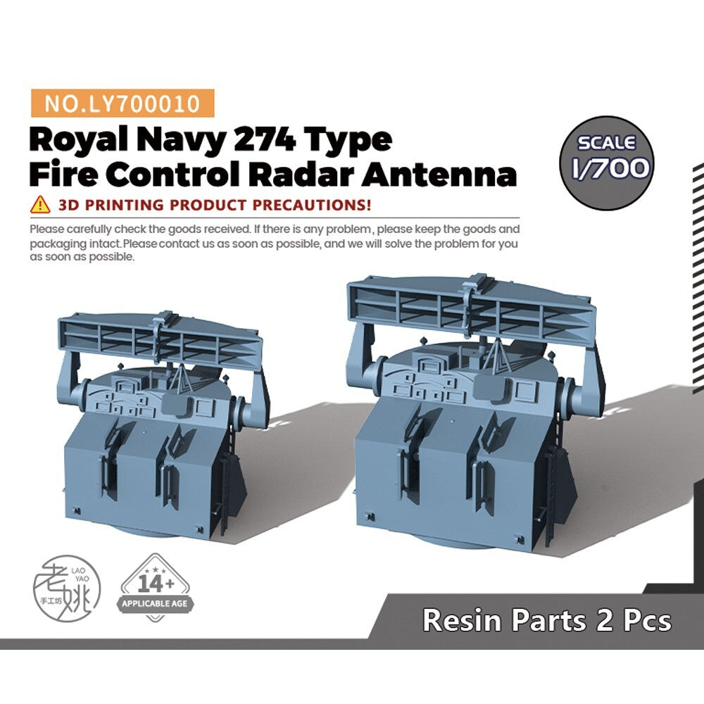 Yao's Studio LY700010 1/700 Model Royal Navy 274 Type Fire Control Radar Antenna