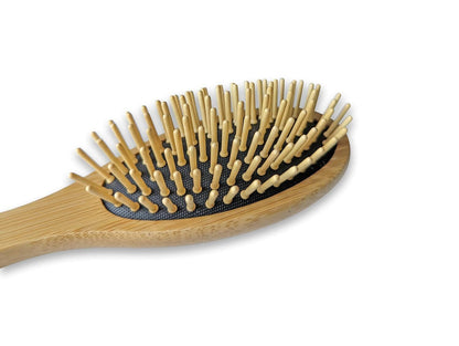 Wooden Hair Brush and Comb Set Natural Stylish Eco-Friendly Design Gift Set of 2
