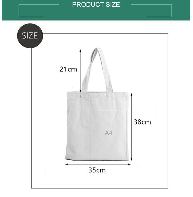 Shopping Bag Graphic Tote Purse Canvas Shoulder Bag Eco Large-capacity Polyester