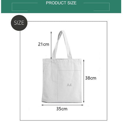 Shopping Bag Graphic Tote Purse Canvas Shoulder Bag Eco Large-capacity Polyester