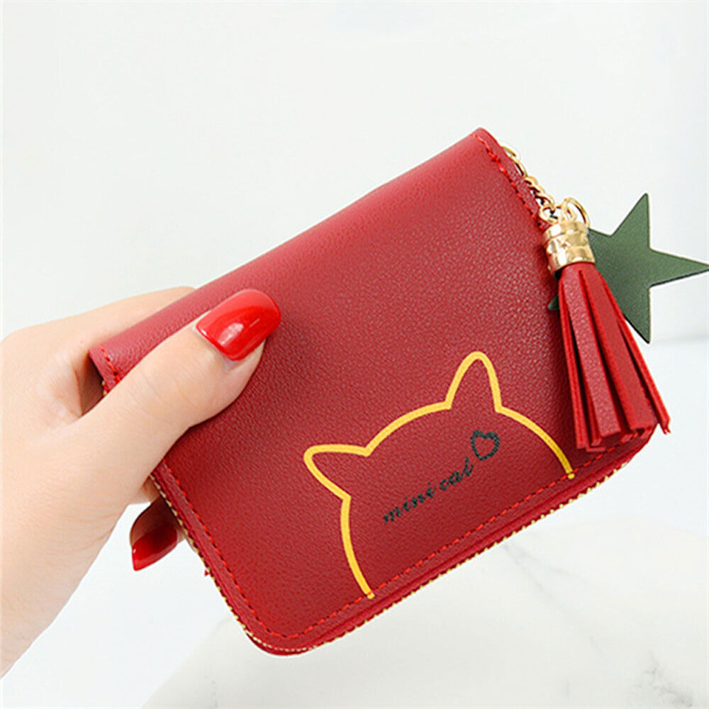 Fashion Small Women Zipper Wallet Leather Coin Bag Credit Card Mini Purse Clutch