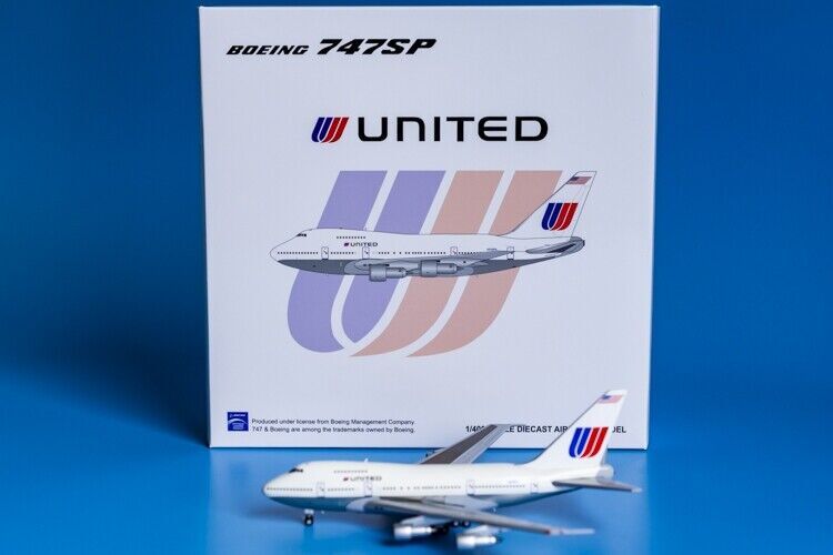 1:400 JC Wings UNITED BOEING 747SP Passenger Airplane Diecast Aircraft Model