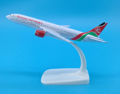 16cm Kenya Airways BOEING 777 Passenger Airplane Diecast Aircraft Plane Model