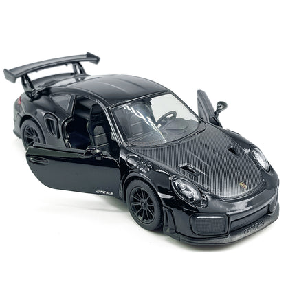 1/36 Porsche 911 GT2 RS Model Car Diecast Toy Vehicle Toys for Boys Kids Black