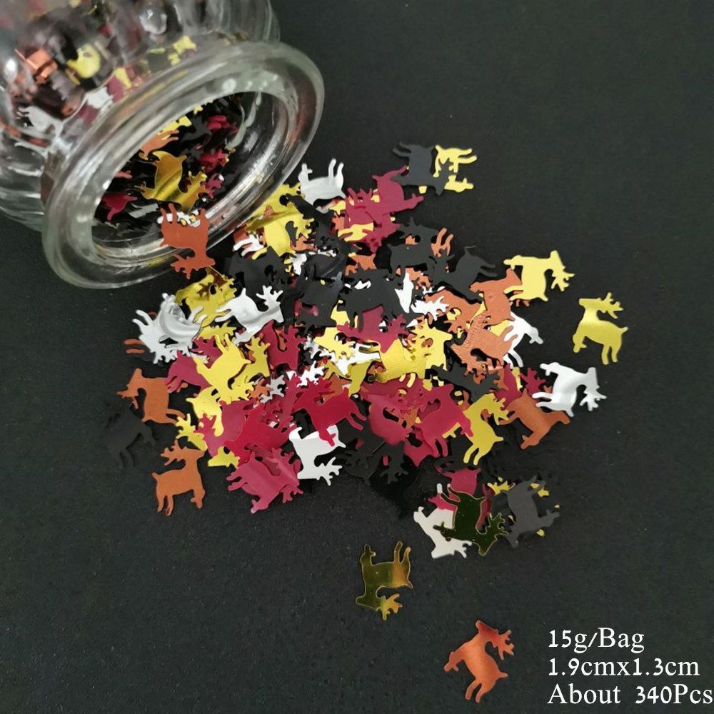 Animal Theme Confetti 15g Cat Dog Spider Bat Sequins DIY Party Table Decorations