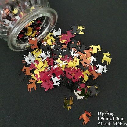 Animal Theme Confetti 15g Cat Dog Spider Bat Sequins DIY Party Table Decorations
