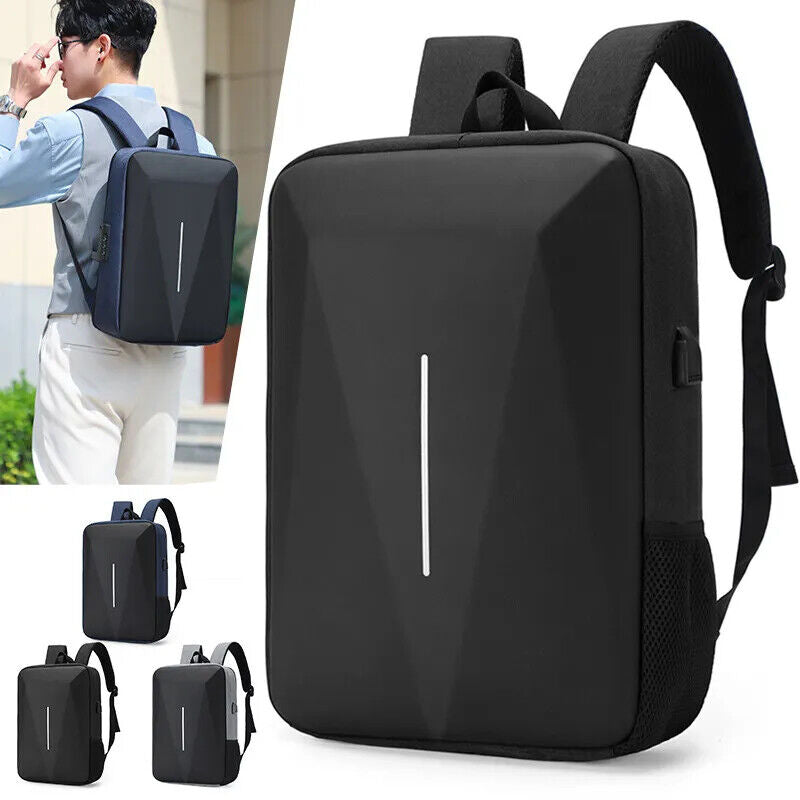 Black PC Hard Shell Bag Commuting Business Backpack Men's Backpack Computer Bag