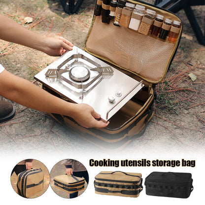 Outdoor Cooker Stove Storage Bag Camping Gas Stove Canister Pot Carry Bags