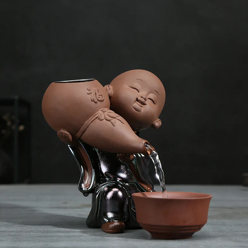 Kung Fu Tea Set Tea Ceremony Little Monk Tea Accessories Set Clip Needle Ceramic