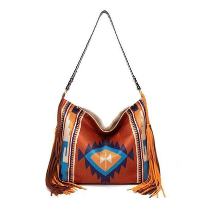 2023 New Fashion Woman Bags Women's Beach One-shoulder Carry Canvas Ethnic Style
