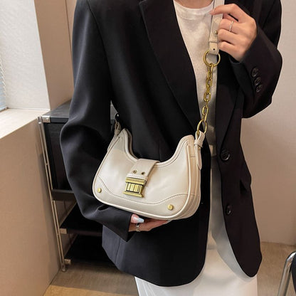 Vintage Shoulder Bag Crossbody Bags Handbags Purse Chain Bag 22*14*7CM Polyester
