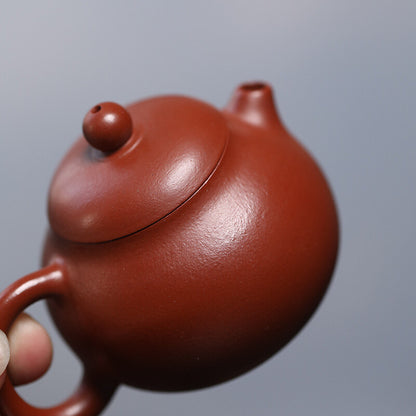 Real Yixing Zisha Zhu Clay Tea Pot Full Handmade Wendan Pot Marked 90ml Small