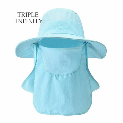 Summer Large Bucket Hat Foldable Breathable Hiking Fishing Camping 10*56-60 CM