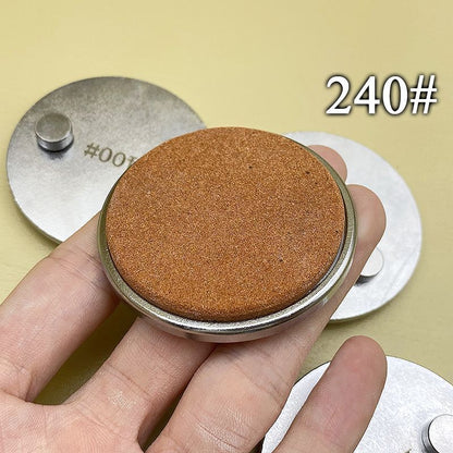 Magnetic Knife Holder Ceramic 240~1200 Grit Whetstone Sharpener Disc Accessories