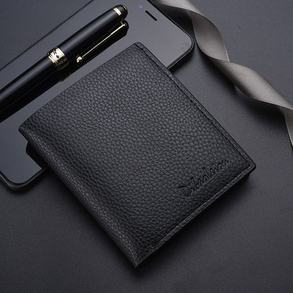 Synthetic Leather Billfold Wallet Short Slim Purse Credit Card Thin Bags Pouch