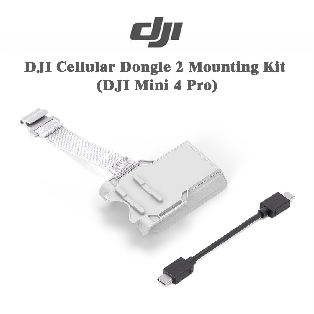 DJI Cellular Dongle 2 Mounting Kit for Mini 4 Pro – Bracket & Cable, No Dongle