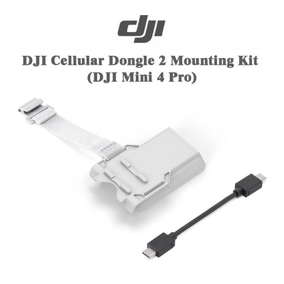 DJI Cellular Dongle 2 Mounting Kit for Mini 4 Pro – Bracket & Cable, No Dongle