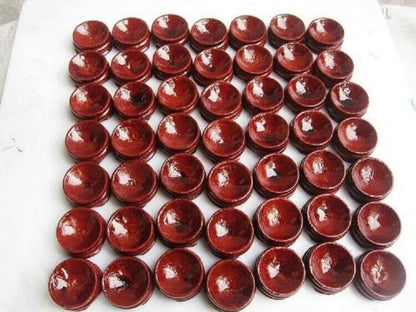 150g 50pcs wooden Stand Small Pedestal Holding CRYSTAL Sphere 28mm/WholesaleAA
