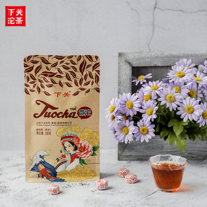 XIAGUAN Brand Wei Tuo Pu-erh Tea Mini Tuo Cha 200g Ripe Puer Tea Shu Tuocha