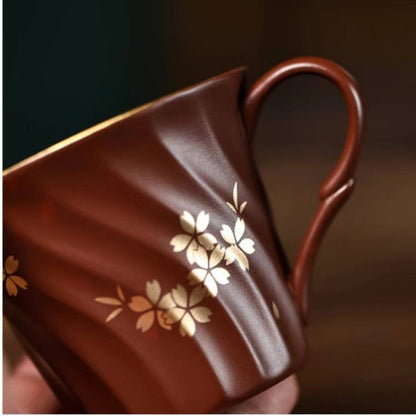 original ore real yixing zisha teacup with handle boutique master cup office cup