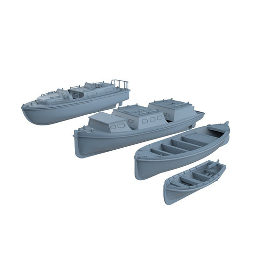 LYCG350374 1/350 Model Upgrade Part Royal Navy Life Boats 4 Styles 2 sets Type A