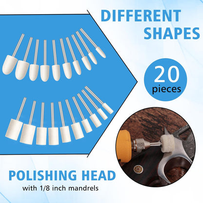 110Pcs Buffing Wheel for Dremel Polishing Kit, Polishing Wheel for Dremel Tool A