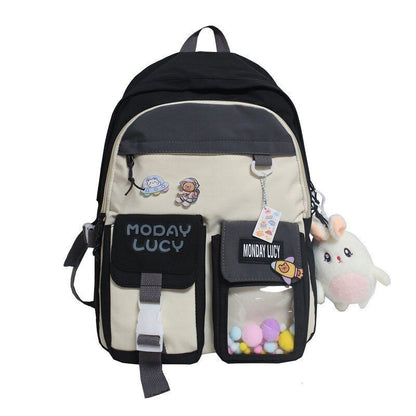 Women Cute Backpack School Bag College Cartoons Backpack Book Student 31*15*44CM