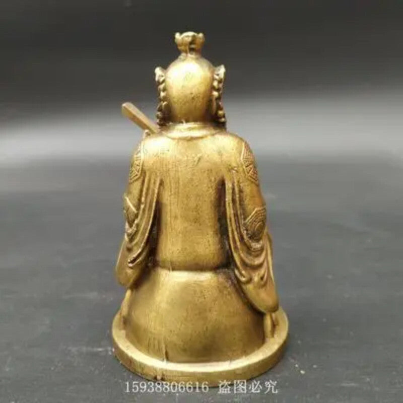 Exquisite Brass Zhong Kui Home Tabletop Decoration Retro Collection Gift