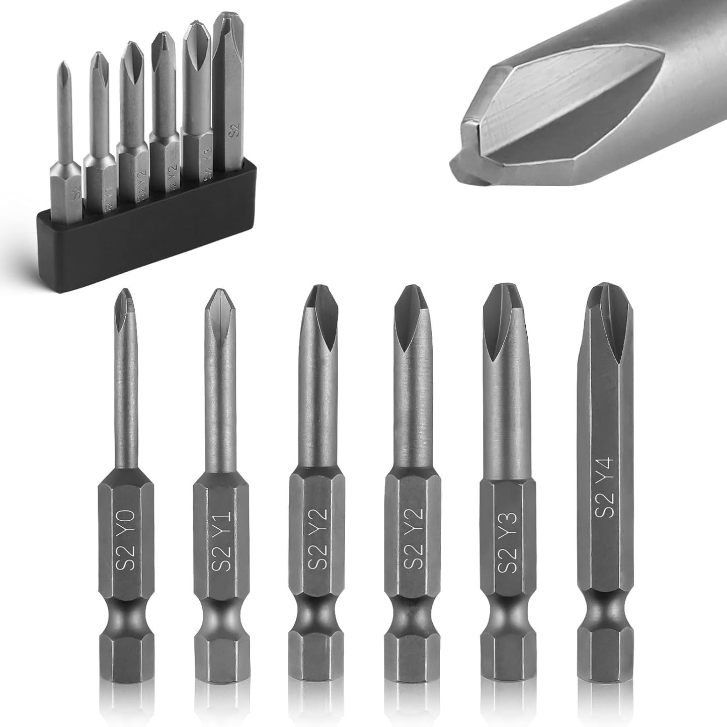 Triwing Screwdriver Bits Set 6Pcs Y0 Y1 Y2 Y2 Y3 Y4 Y Tip Screwdriver Bits Magne