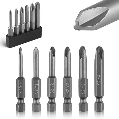 Triwing Screwdriver Bits Set 6Pcs Y0 Y1 Y2 Y2 Y3 Y4 Y Tip Screwdriver Bits Magne