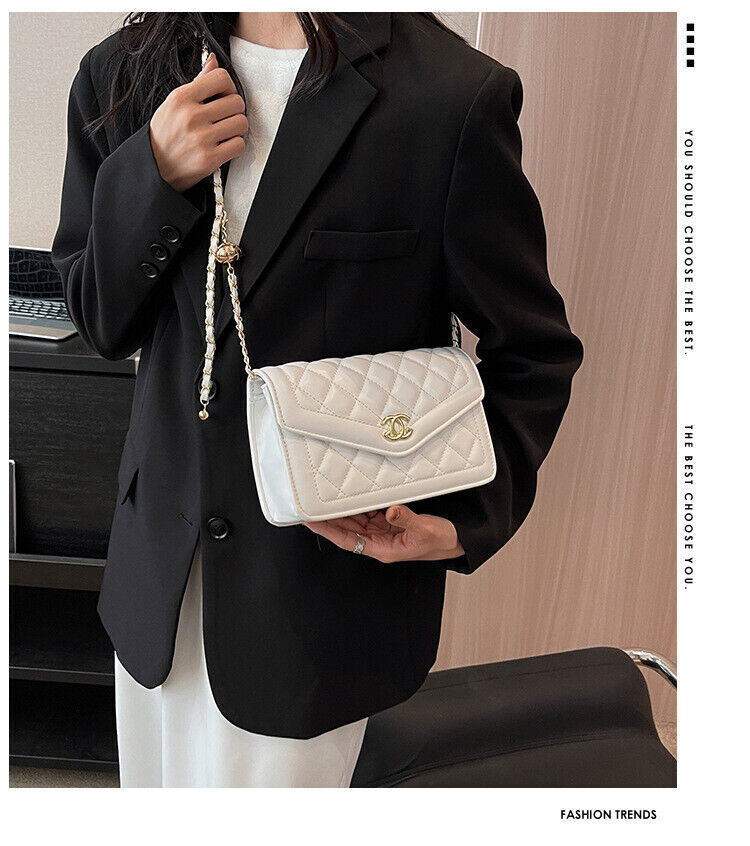 Women's Bags Fashion One Shoulder Female Bag White/Black Handbag Fashionable Bag