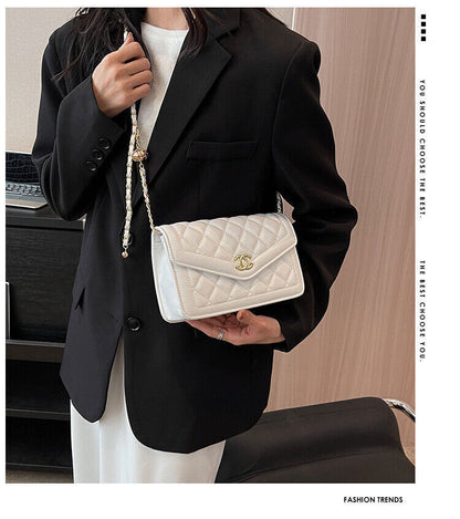 Women's Bags Fashion One Shoulder Female Bag White/Black Handbag Fashionable Bag