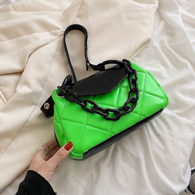 Tote Bag PU Leather Quilted Women's Handbag Shoulder Crossbody Bags