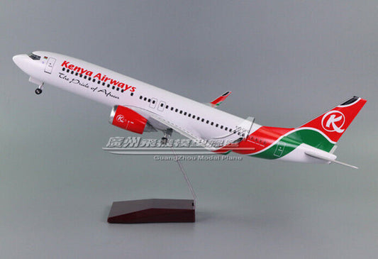 47CM 1:80 Kenya Airlines BOEING 737 Passenger Airplane Landing gear Resin Model