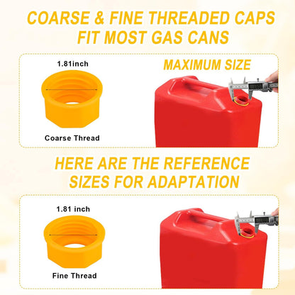 Replacement Gas Can Spout Nozzle Vent Kit for Plastic Gas Cans Old Style Cap