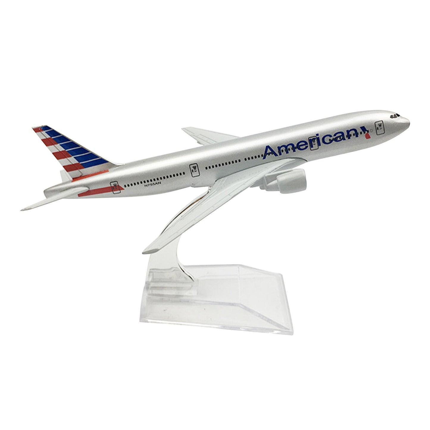 16cm American B777 Model Plane 1:400 Alloy Simulation Airliner Aircraft Ornament
