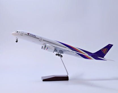 47CM 1:142 THAI AIRBUS A350 Airplane Landing Gears Resin Plane Aircraft Model