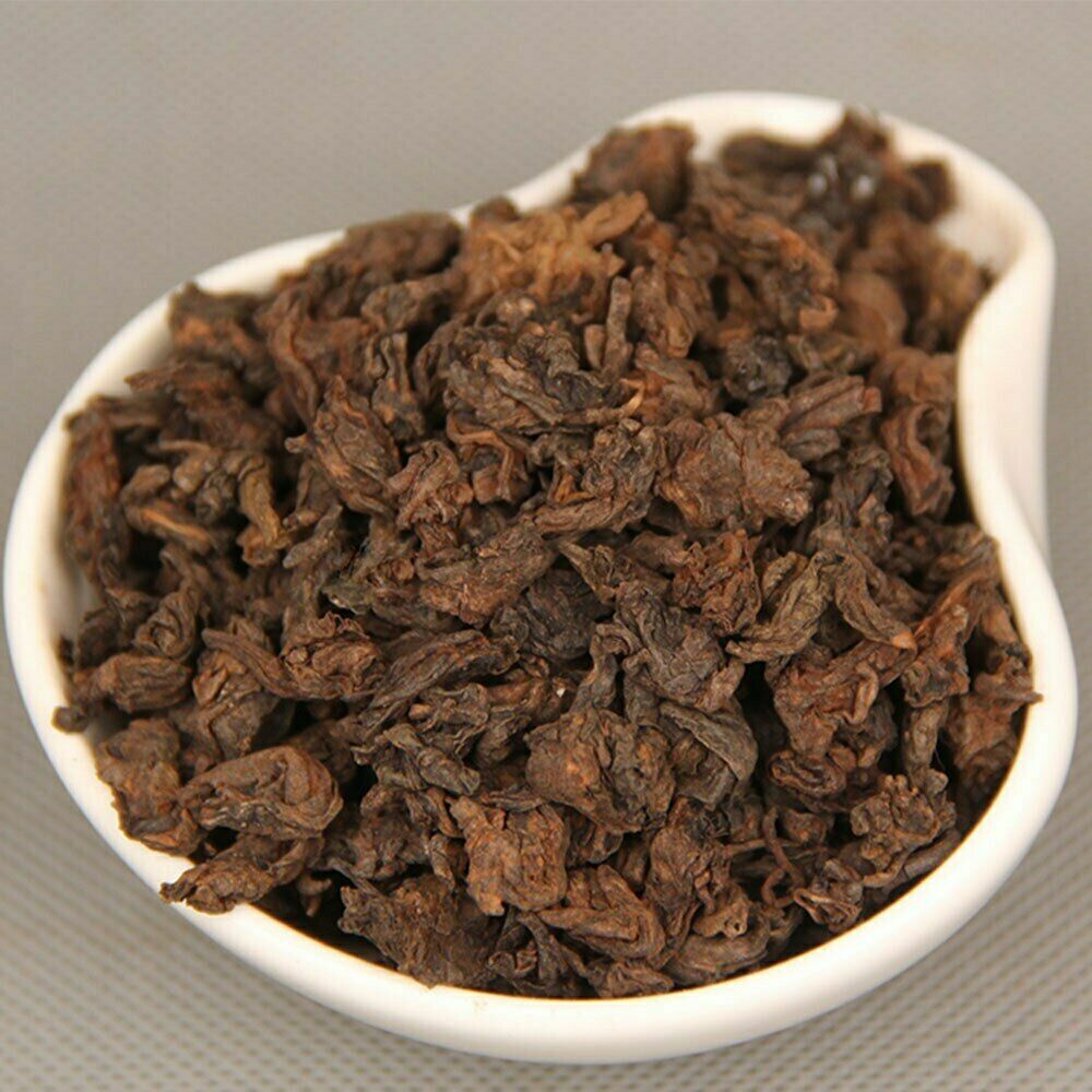 2018 Muzhi Pearl Lao Cha Tou Shu Puer Tea Yunnan Mini Old Ripe Puer Tea 200g