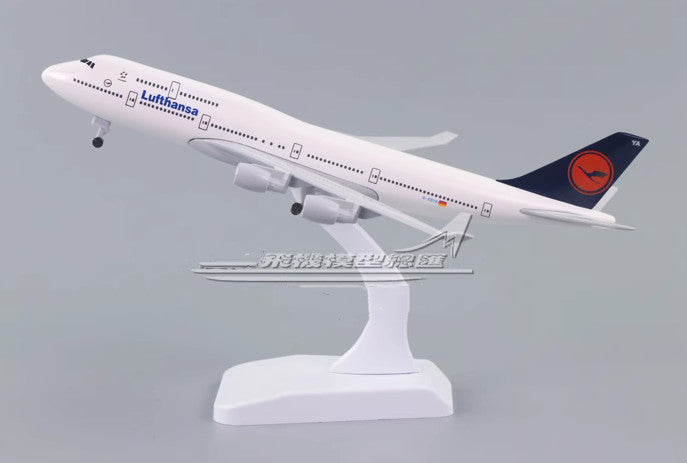 20CM Lufthansa BOEING 747-400 D-ABYA Passenger Aircraft Diecast Airplane Model