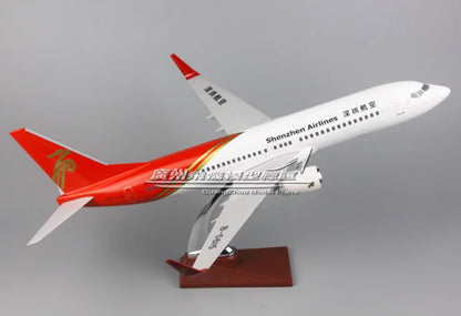47CM Shenzhen Airlines BOEING 737-800 B-5615 Plane Resin Aircrarft Model
