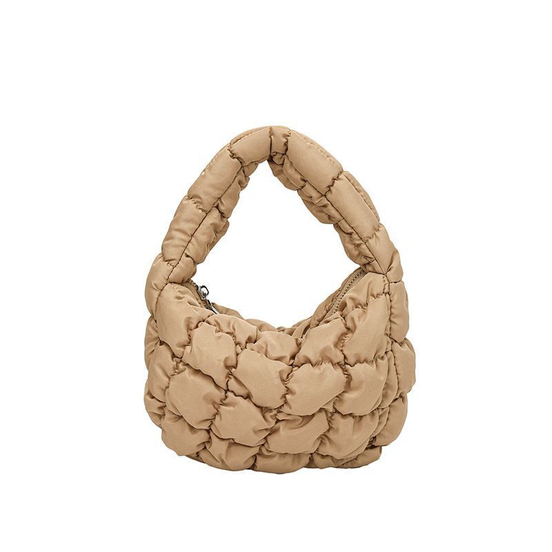 Shoulder Bags Pleated Cloud Mini Bag Versatile Small Handbag Crossbody Purse