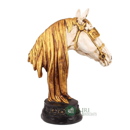Resin Horse Bust Statue Animal Figurines Gifts Antique Design for Home Decor