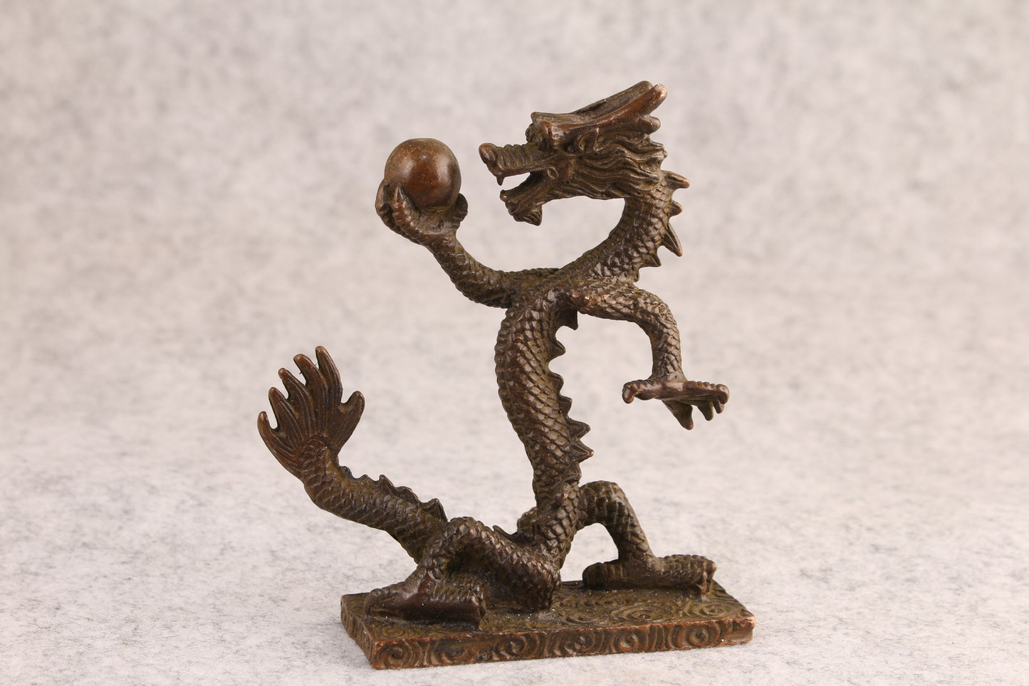 Bronze Dragon Figure Collection Statue Tea Pet Home Decor Ornamentation