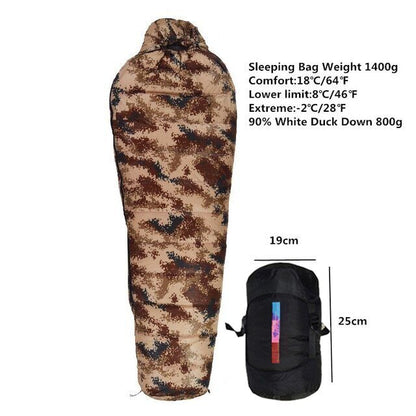 90% Duck Down Sleeping Bag Camping Sleeping Bag Outdoor Travel Hiking