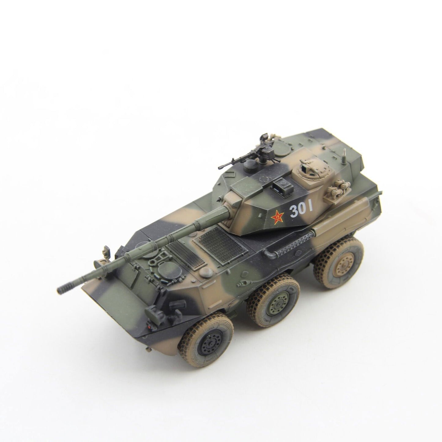 UNISTAR 1/72 China PTL02 Wheeled Assault Gun Finished Tank Model