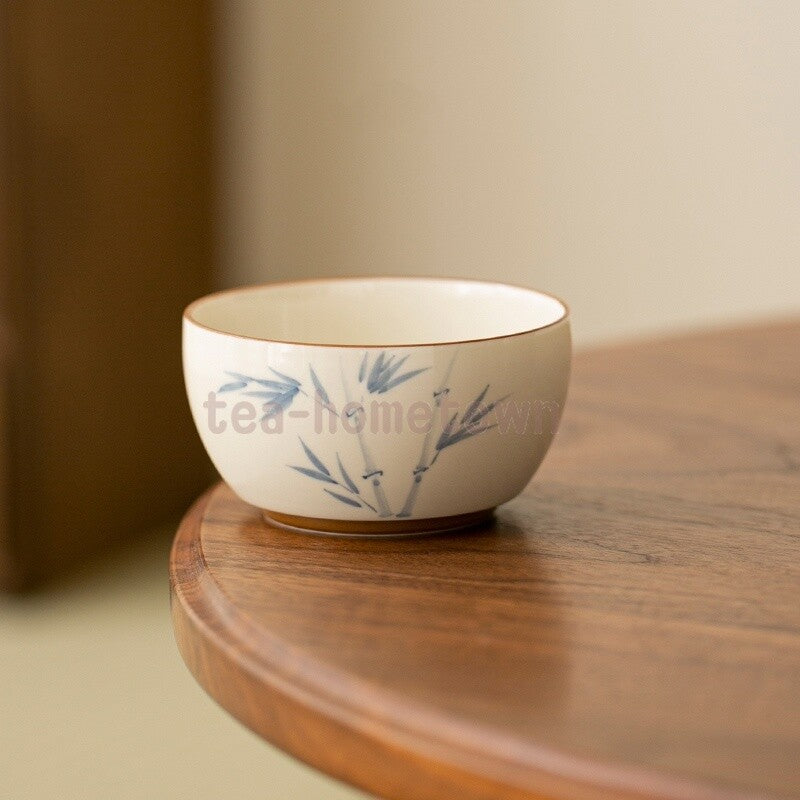 Hand-painted Bamboo PersimmonMaster Cup Household Tea Cup Handmade Tea Bowl