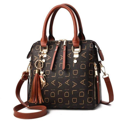 Women Tote Handbag Top Handle Satchel PU Leather Shoulder Messenger Bag Purse